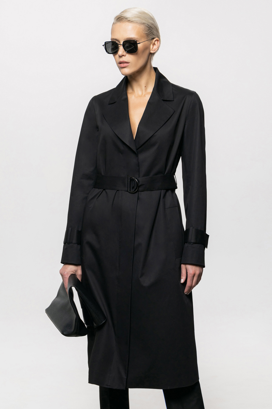 Плащ VASSA&Co, пол female, цвет black, фото №2