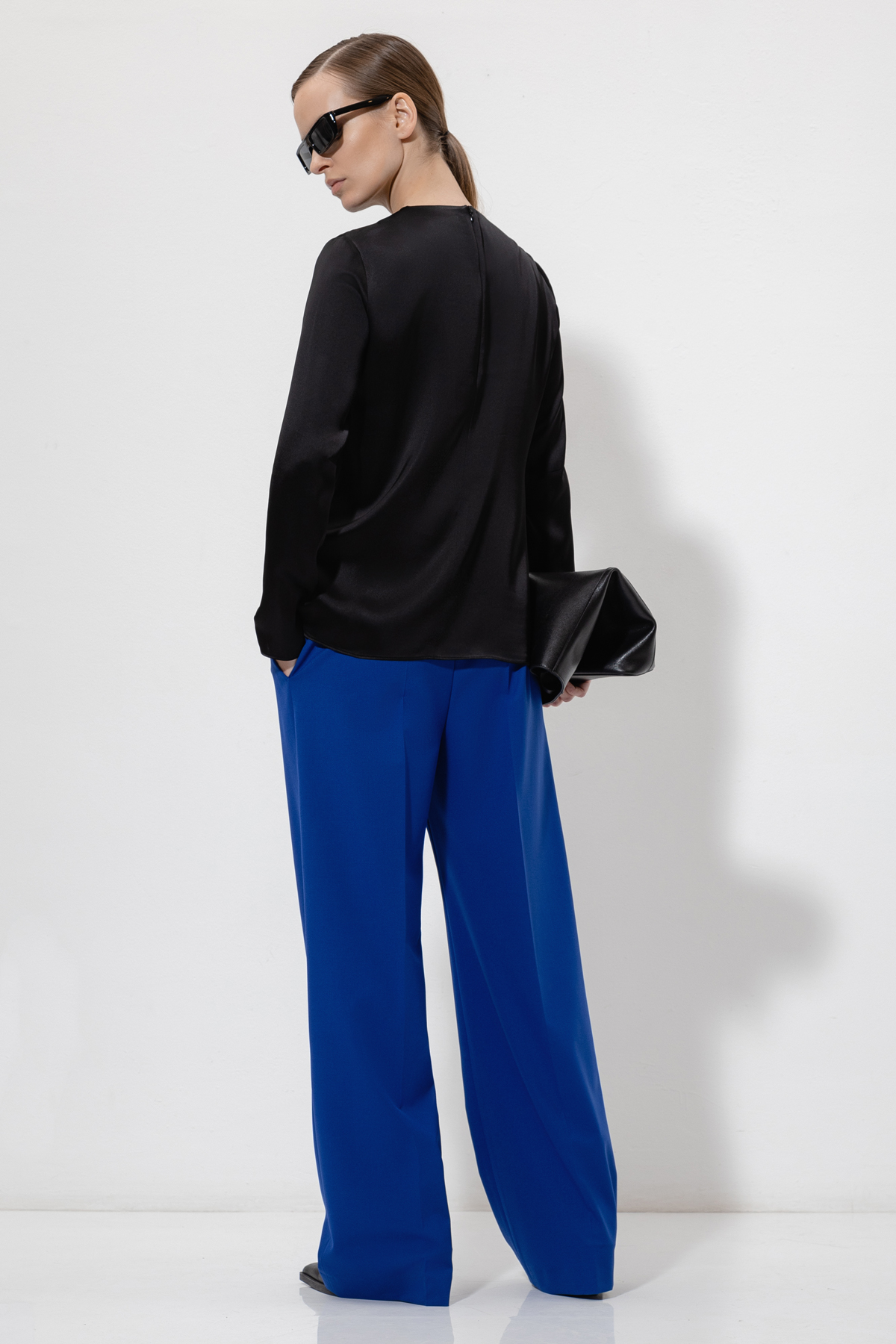 Блузка VASSA&Co, пол женский, цвет черный, фото №3