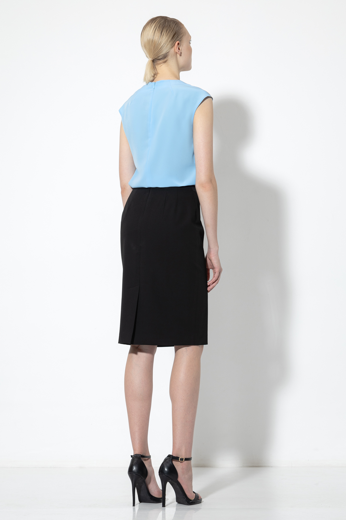 Юбка-карандаш VASSA&Co, пол женский, цвет черный, фото №2