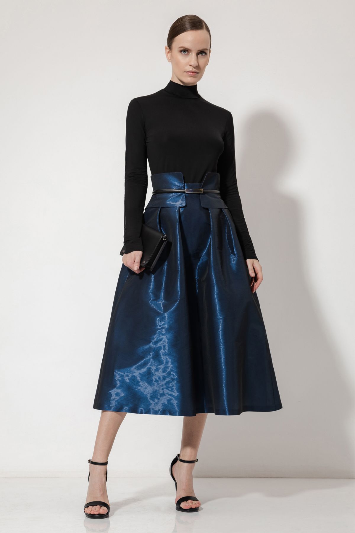 Юбка из нейлона VASSA&Co, пол женский, цвет синий, фото №2