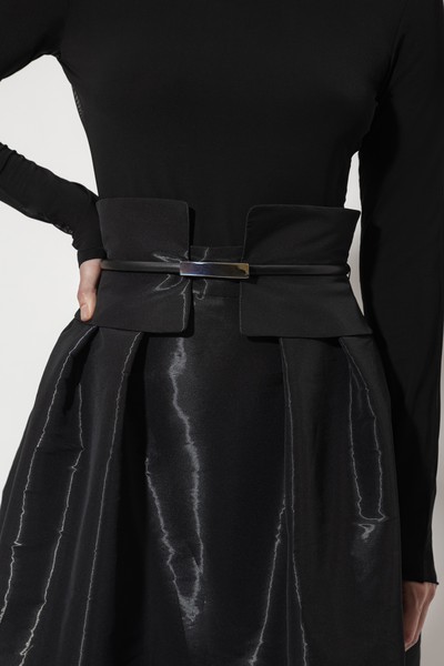 Юбка из нейлона VASSA&Co, пол женский, цвет черный, фото №2