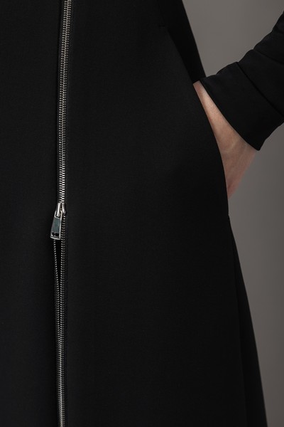 Юбка с декоративными молниями VASSA&Co, пол женский, цвет черный, фото №2