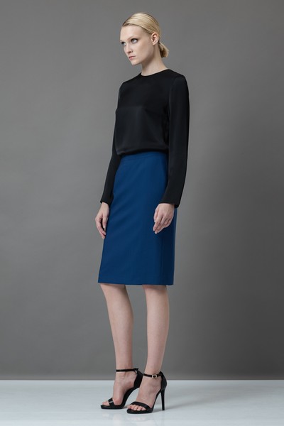 Юбка VASSA&Co, пол женский, цвет синий, фото №4