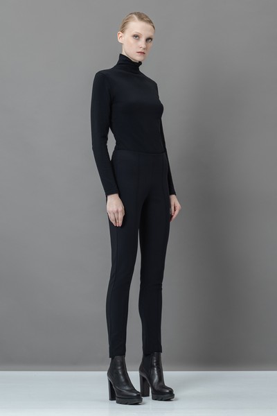 Брюки-леггинсы VASSA&Co, пол женский, цвет черный, фото №3