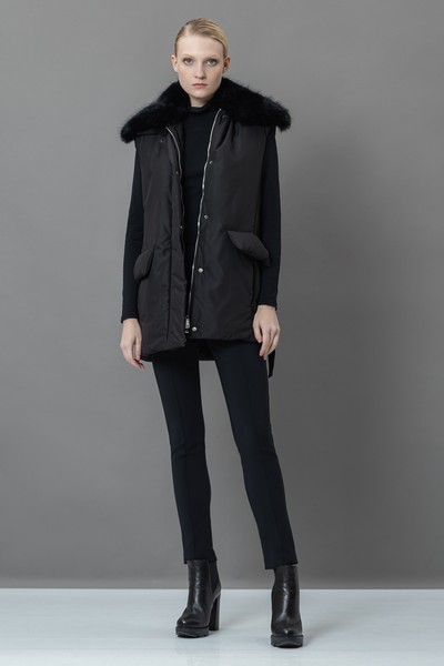 Брюки-леггинсы VASSA&Co, пол женский, цвет черный, фото №2