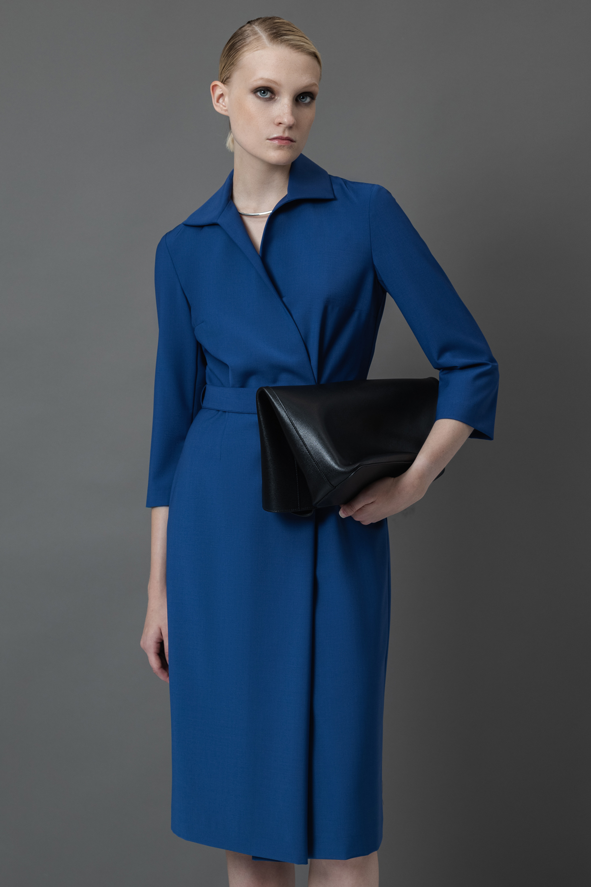 Платье VASSA&Co, пол женский, цвет синий, фото №2