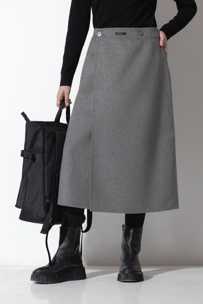 Двусторонняя юбка VASSA CODE, пол женский, цвет серый, фото №2