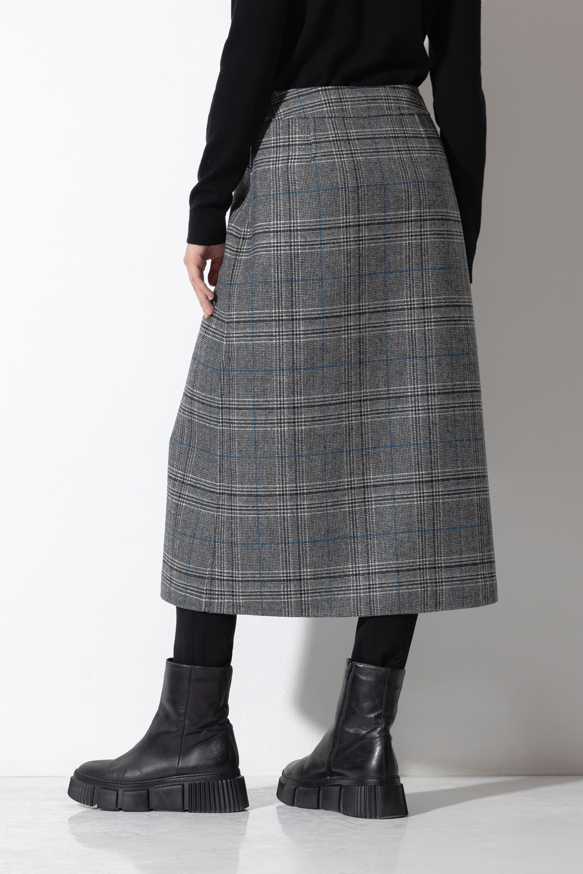 Двусторонняя юбка VASSA CODE, пол женский, цвет серый, фото №6