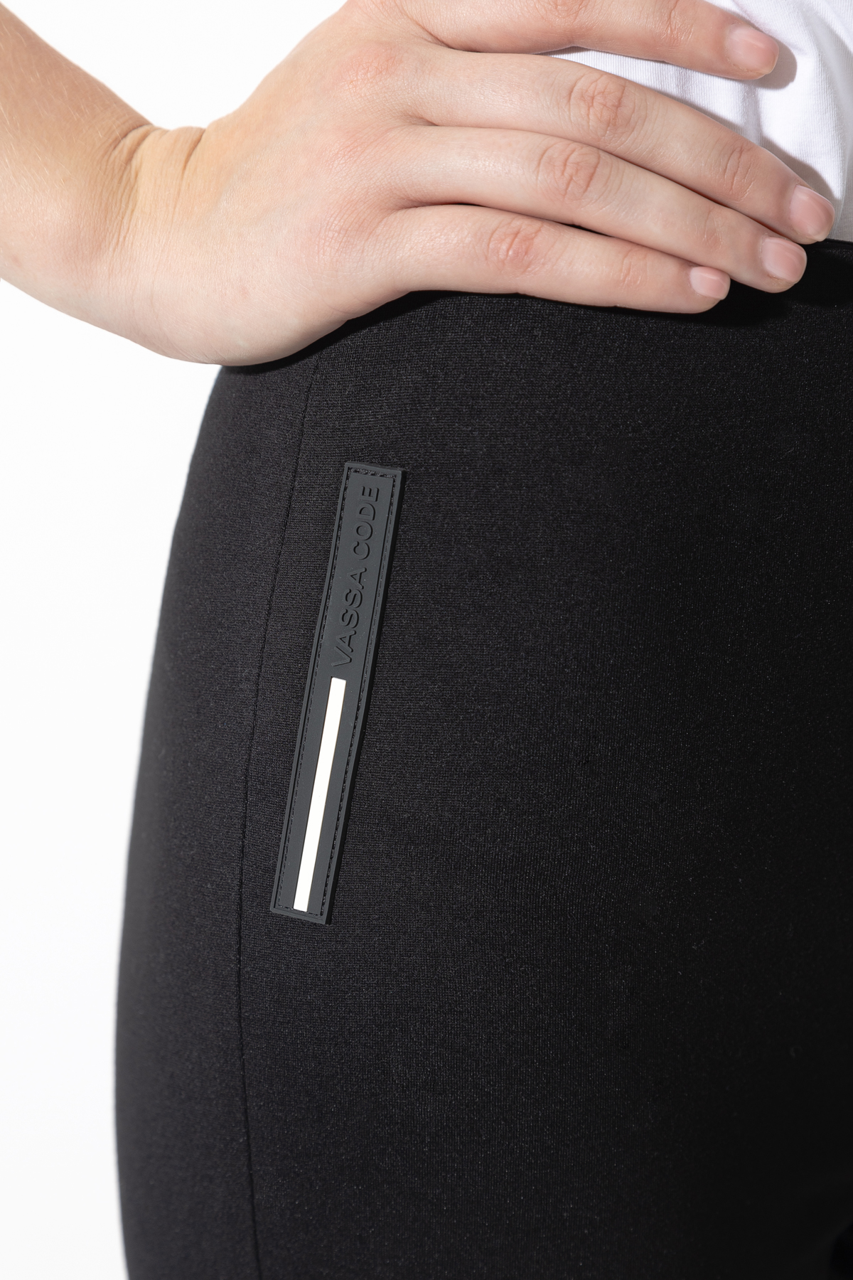 Леггинсы VASSA CODE, пол женский, цвет черный, фото №5