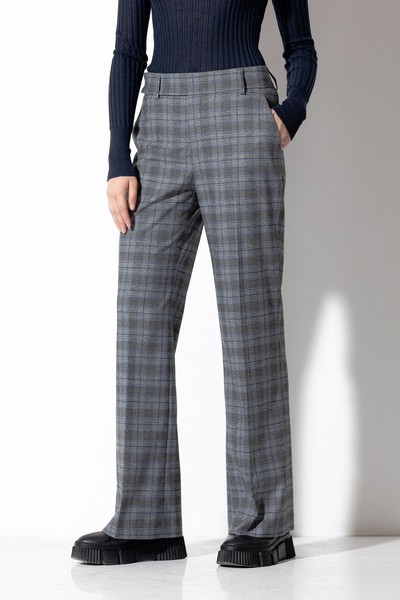 Широкие брюки VASSA CODE, пол женский, цвет серый, фото №3