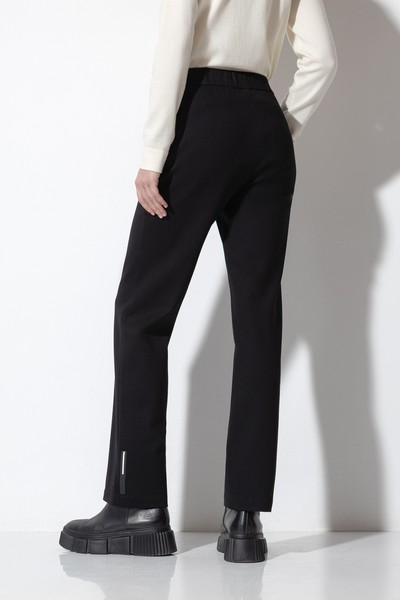 Прямые брюки VASSA CODE, пол женский, цвет черный, фото №5