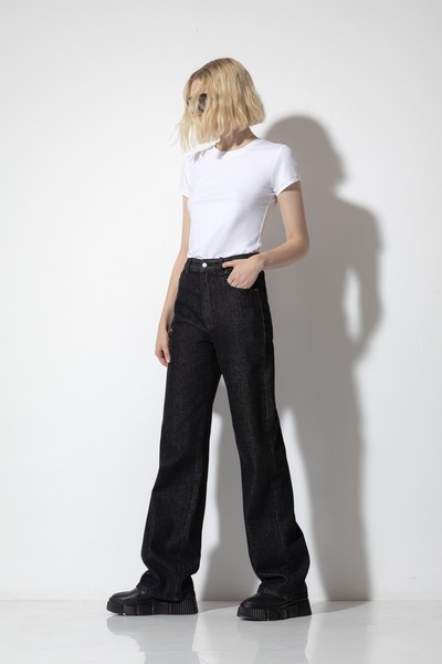 Джинсы Chelsea High Rise VASSA CODE, пол женский, цвет черный, фото №2