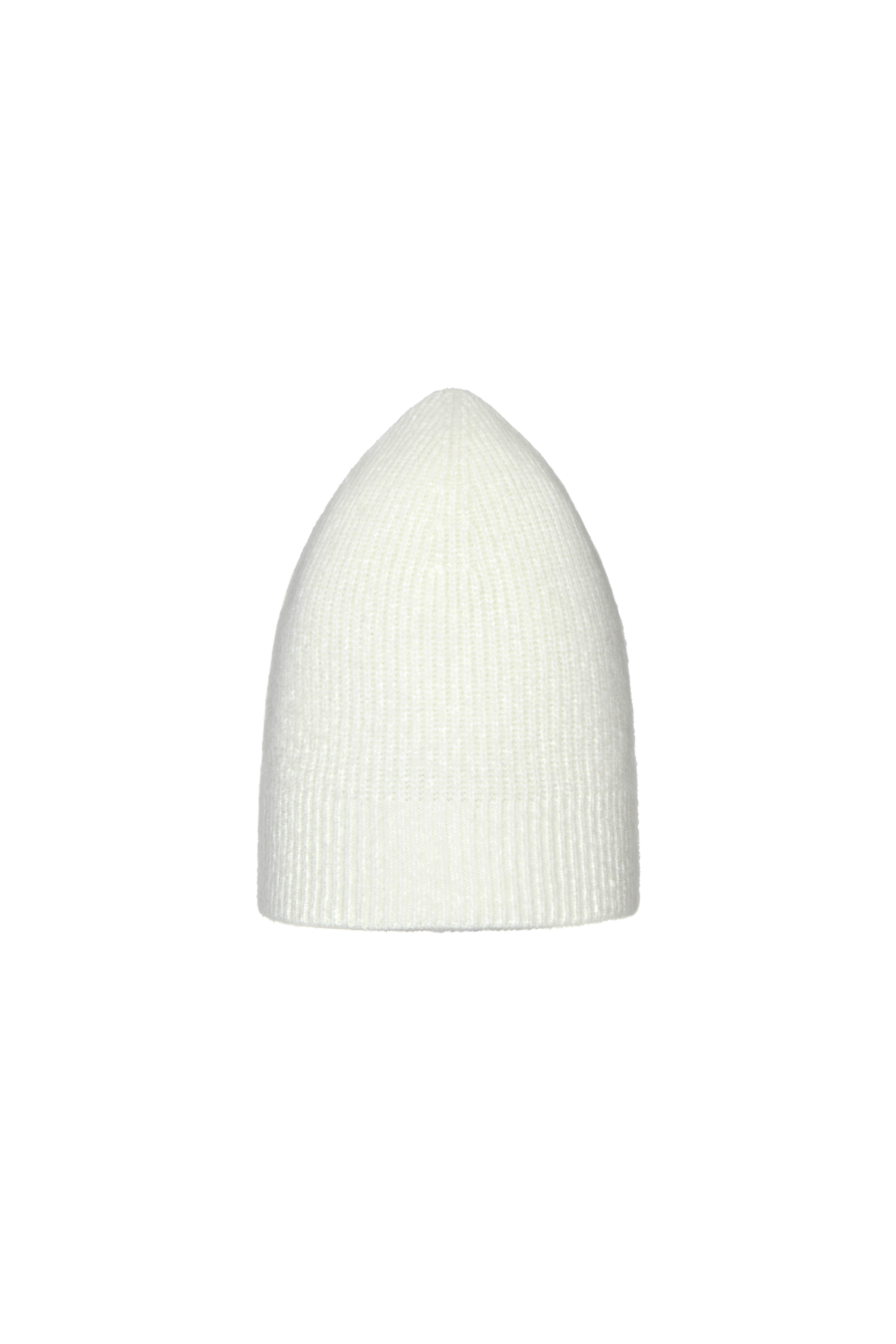 Шапка из вязаной шерсти VASSA&Co, пол женский, цвет белый, фото №2