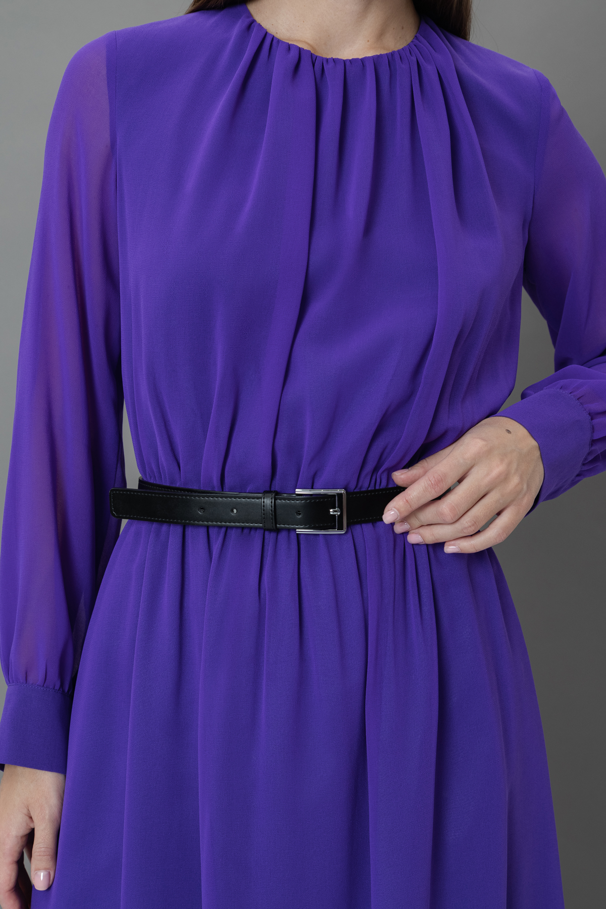 Belt VASSA&Co, пол female, цвет black, фото №3