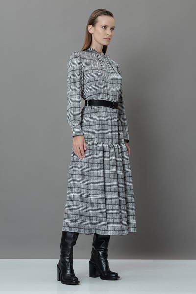 Платье VASSA&Co, пол женский, цвет серый, фото №3