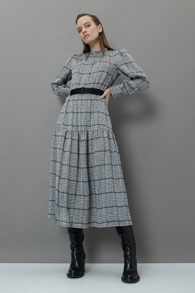 Платье VASSA&Co, пол женский, цвет серый, фото №2