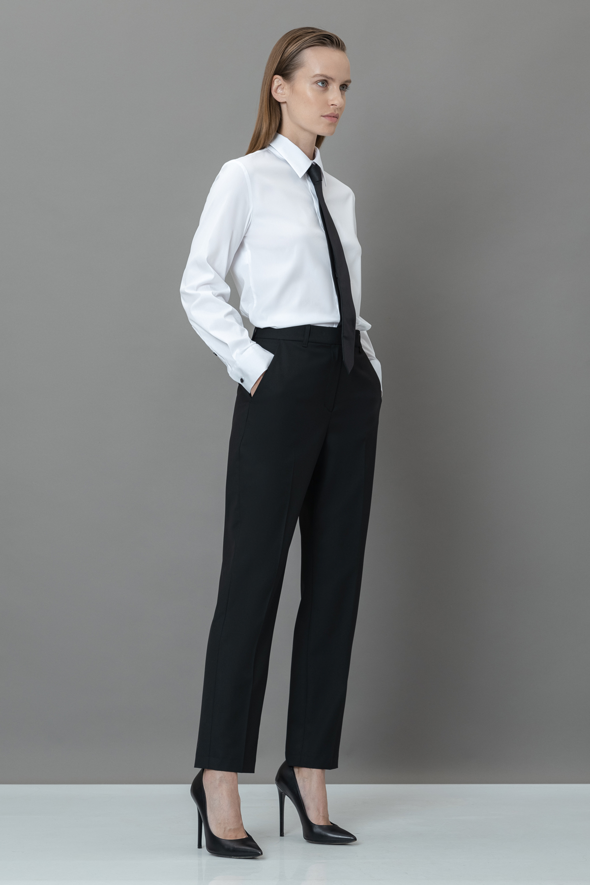 Брюки VASSA&Co, пол женский, цвет черный, фото №2