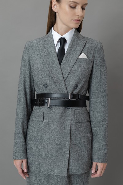 Belt VASSA&Co, пол female, цвет black, фото №2