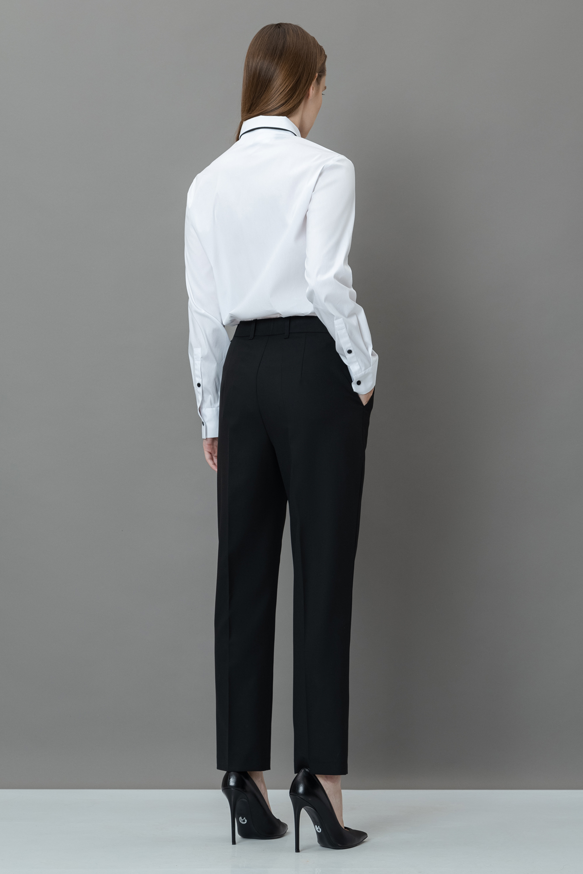 Брюки VASSA&Co, пол женский, цвет черный, фото №3