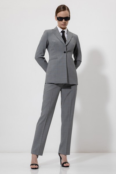 Брюки VASSA&Co, пол женский, цвет серый, фото №2