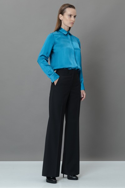 Рубашка VASSA&Co, пол женский, цвет голубой, фото №2