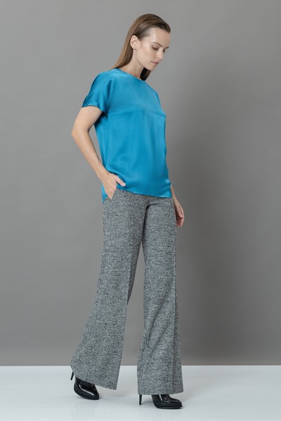 Blouse VASSA&Co, пол female, цвет голубой, фото №3