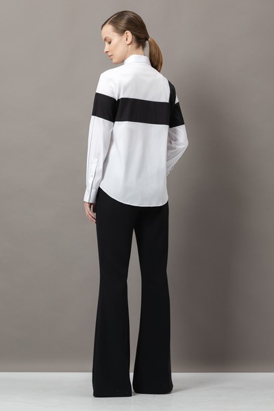 Блузка с графичным принтом VASSA&Co, пол женский, цвет белый, фото №4