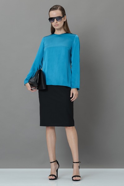 Юбка-карандаш VASSA&Co, пол женский, цвет черный, фото №2