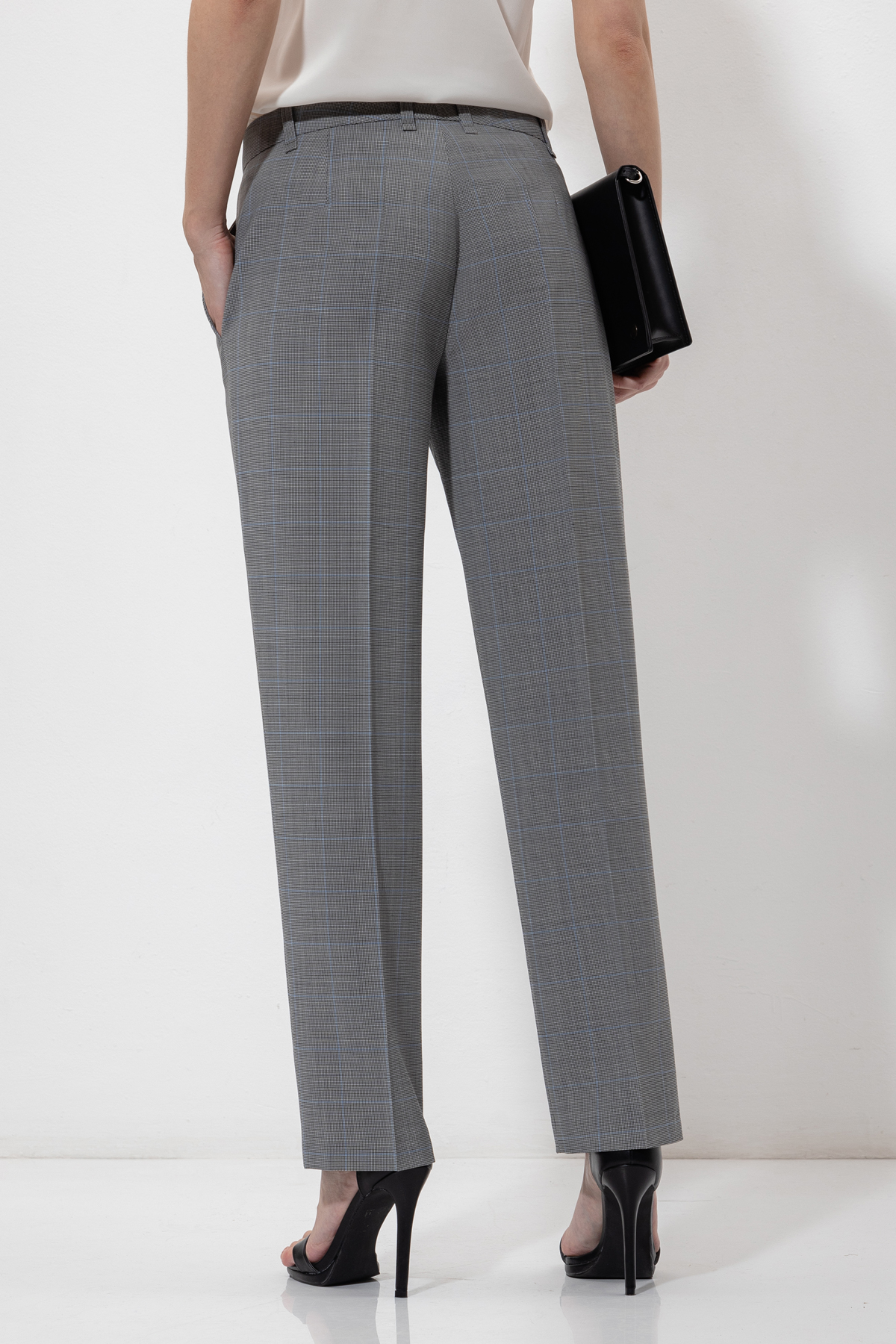 Брюки VASSA&Co, пол женский, цвет серый, фото №5