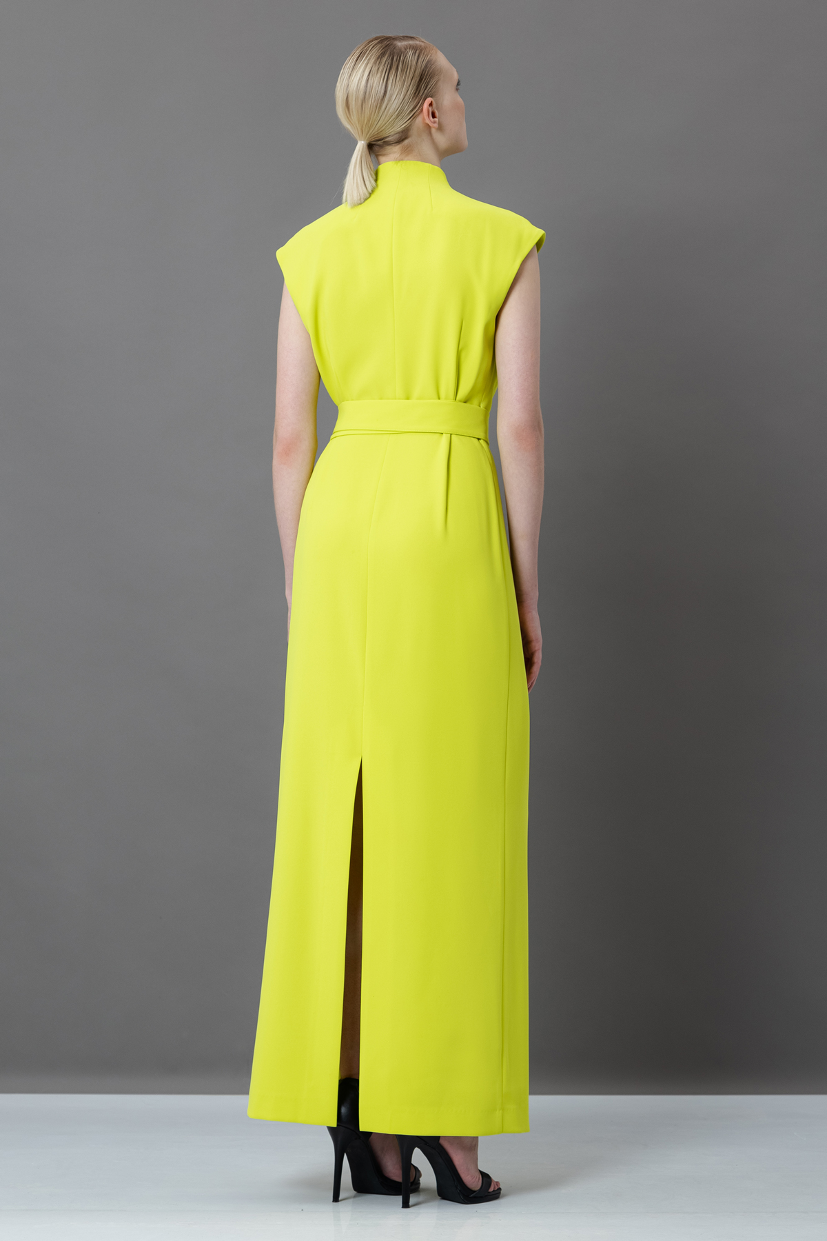 Платье на запах VASSA&Co, пол женский, цвет желтый, фото №4