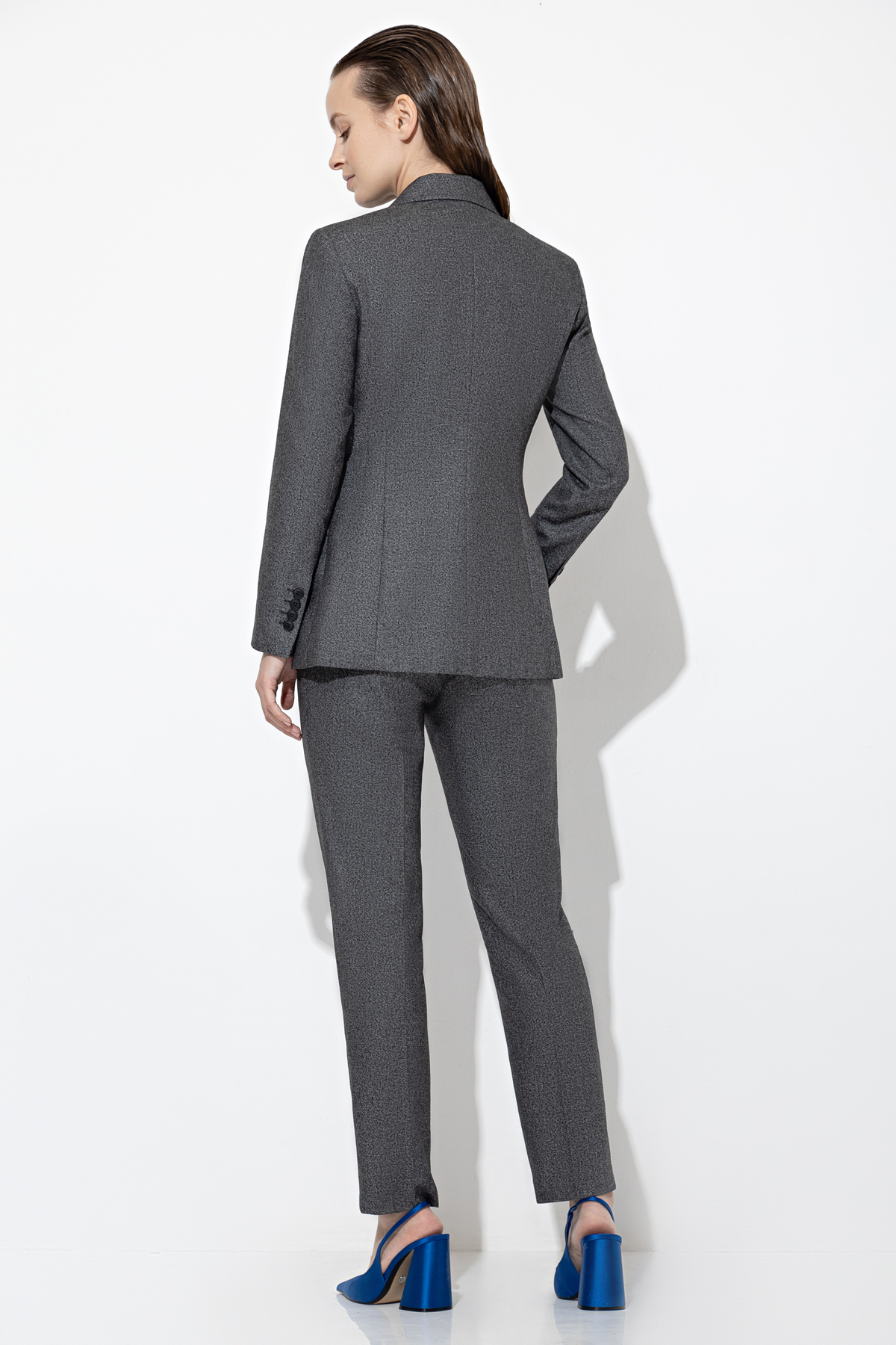 Жакет VASSA&Co, пол женский, цвет серый, фото №4