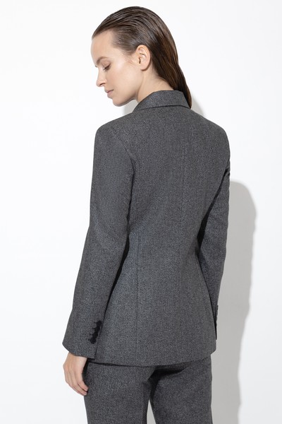 Жакет VASSA&Co, пол женский, цвет серый, фото №5