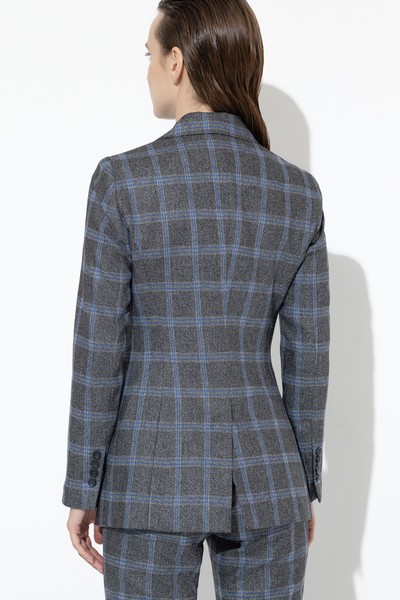 Жакет в клетку VASSA&Co, пол женский, цвет серый, фото №5