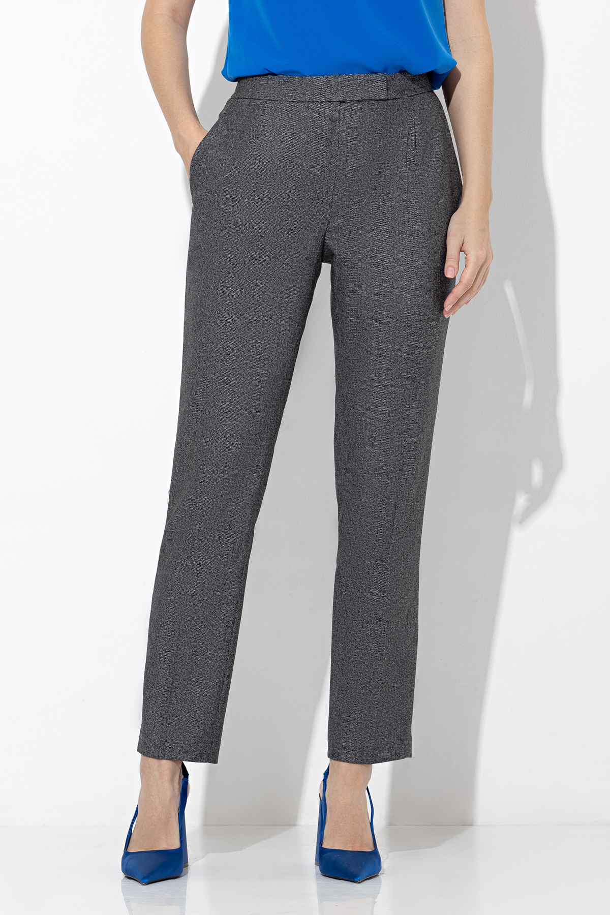 Брюки VASSA&Co, пол женский, цвет серый, фото №4