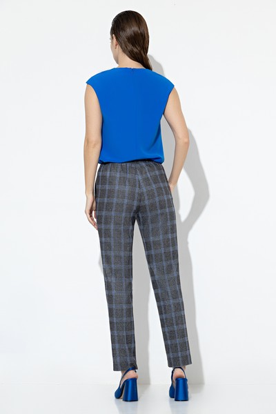 Брюки в клетку VASSA&Co, пол женский, цвет серый, фото №5