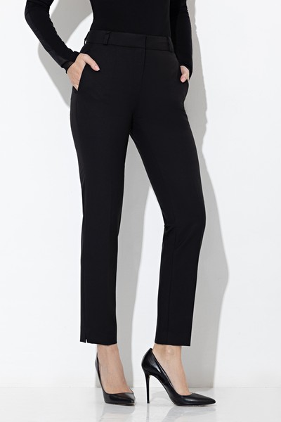 Прямые брюки VASSA&Co, пол женский, цвет черный, фото №3