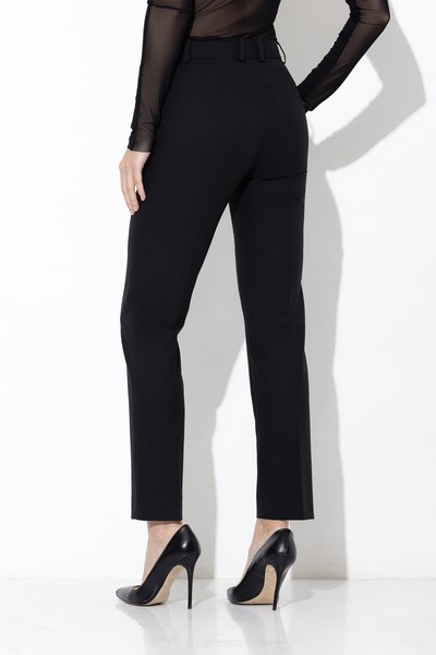 Прямые брюки VASSA&Co, пол женский, цвет черный, фото №4