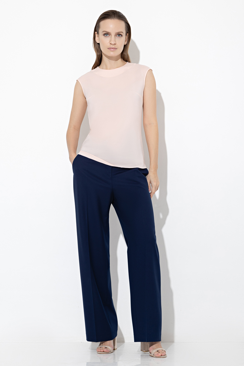 Базовая блузка VASSA&Co, пол женский, цвет розовый, фото №2