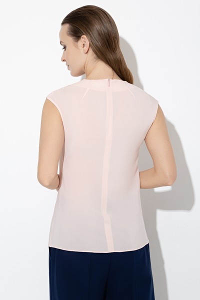 Базовая блузка VASSA&Co, пол женский, цвет розовый, фото №4