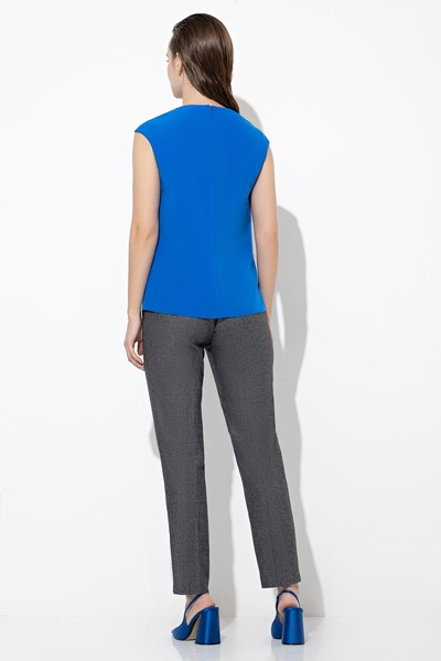 Блузка VASSA&Co, пол женский, цвет синий, фото №5