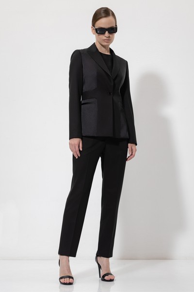 Жакет с акцентными деталями VASSA&Co, пол женский, цвет черный, фото №3