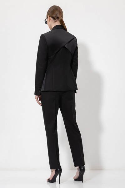 Жакет с акцентными деталями VASSA&Co, пол женский, цвет черный, фото №4