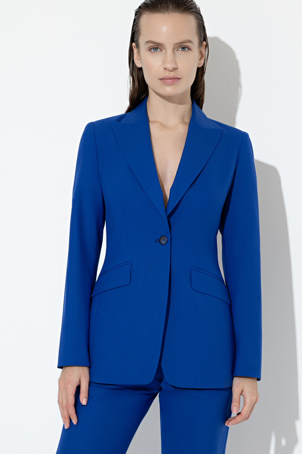 Жакет со съемной деталью VASSA&Co, пол женский, цвет синий, фото №4