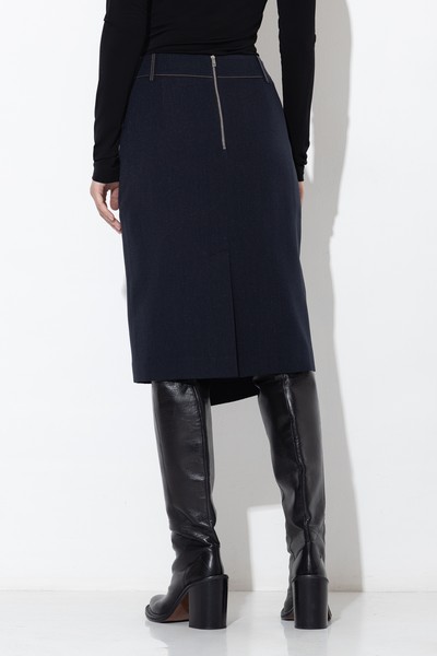 Асимметричная юбка VASSA&Co, пол женский, цвет серый, фото №4