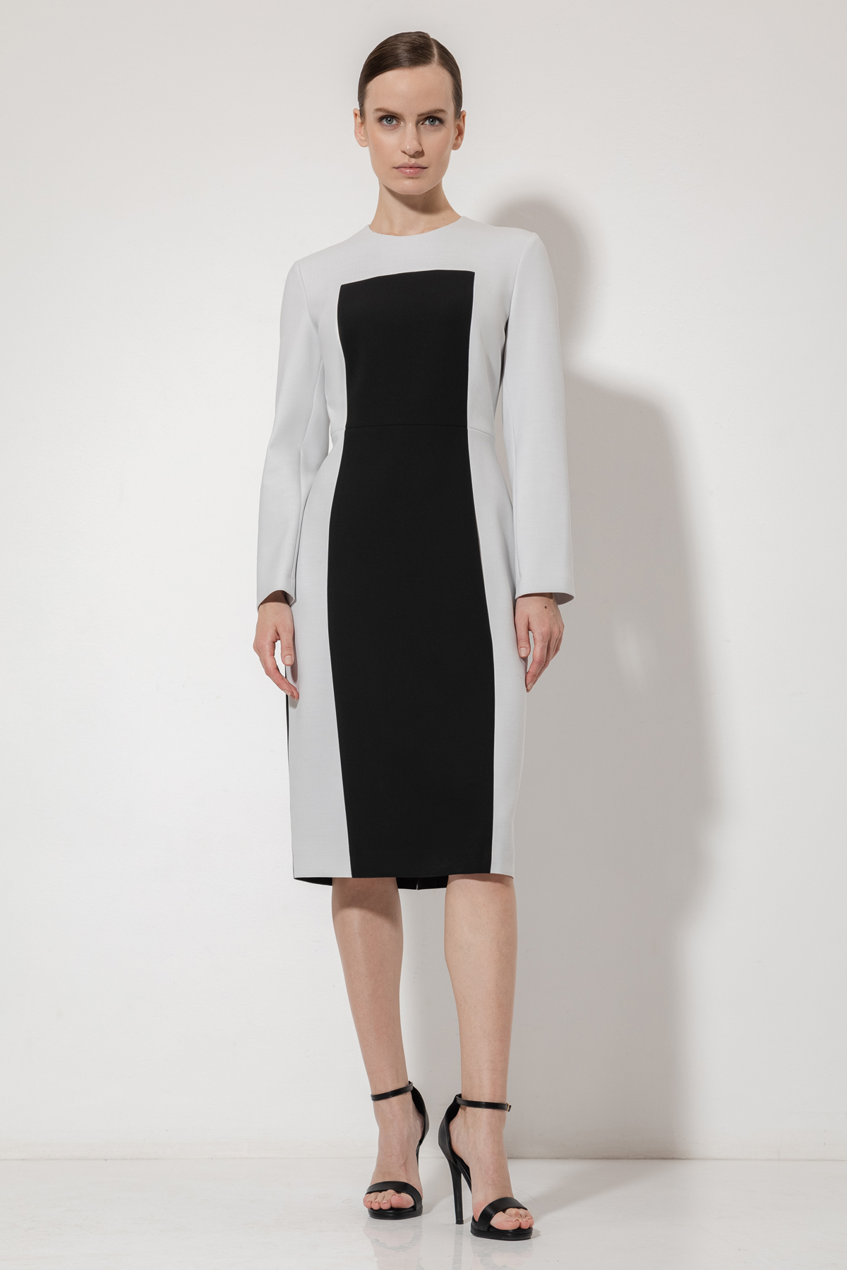 Платье с контрастной деталью VASSA&Co, пол female, цвет white, фото №2