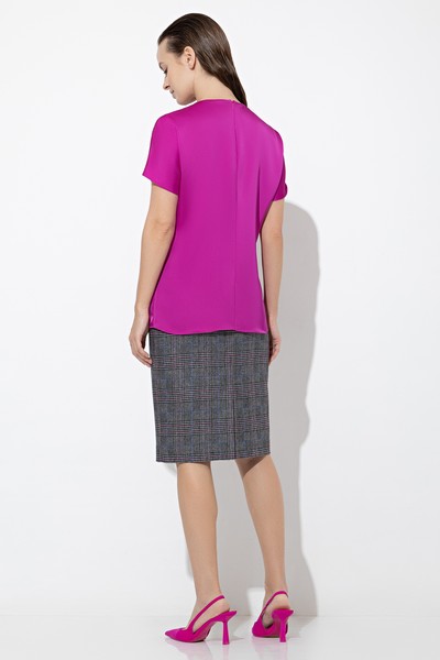 Блузка VASSA&Co, пол женский, цвет фиолетовый, фото №3