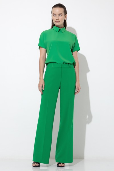 Брюки VASSA&Co, пол женский, цвет зеленый, фото №2