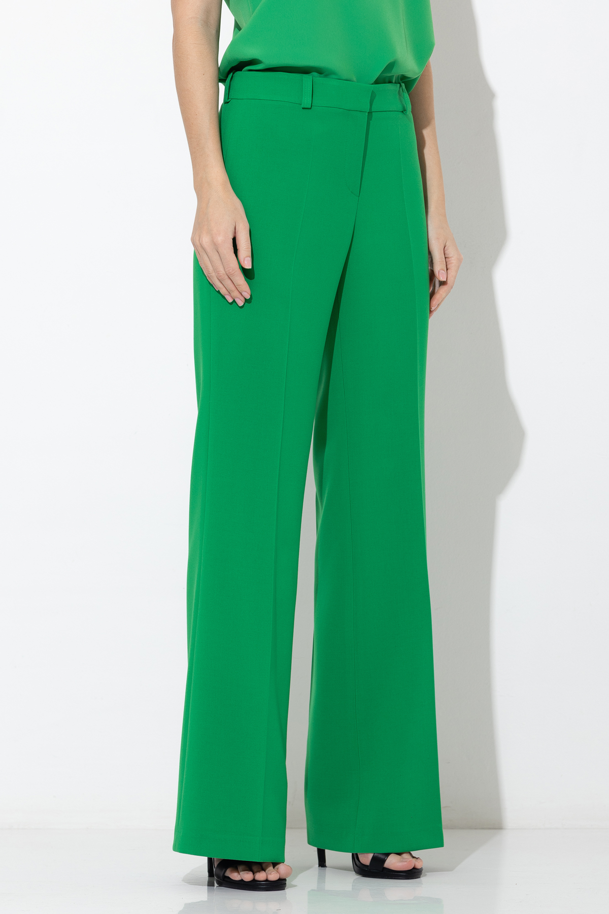 Брюки VASSA&Co, пол женский, цвет зеленый, фото №3