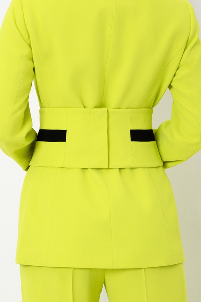 Широкий пояс VASSA&Co, пол женский, цвет желтый, фото №5