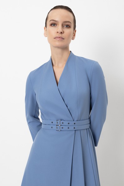 Платье VASSA&Co, пол женский, цвет голубой, фото №2